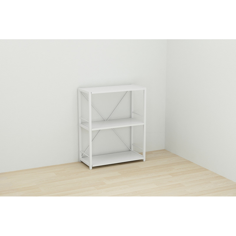 Етажерка 3/60 Ferrum-decor Серії Конект 75x60x28 білий ДСП Біле 16мм (FRD-104260)