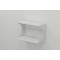 Полка настенная Ferrum-decor Букин 330x600x240 металл Белый ДСП Белое 16 мм (FRD-102870)