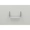 Полка настенная Ferrum-decor Изи 260x600x150 металл Серый ДСП Белое 16 мм (FRD-102940)