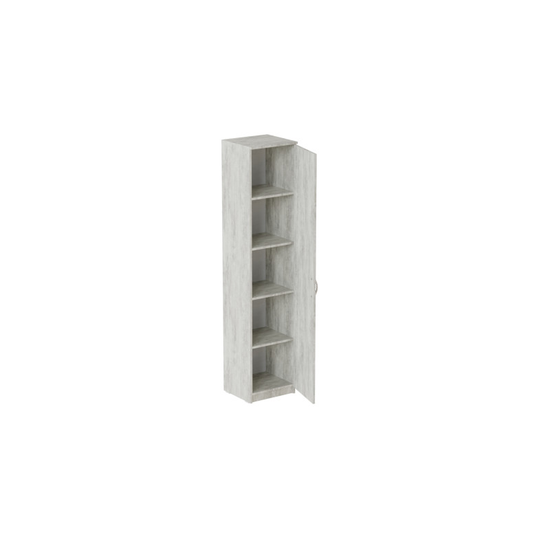 Пенал Анжело Ferrum-decor на 5 полиць із дверима 1900x400x380 ДСП Бетон 16 мм (FRD-104910)