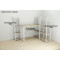 Етажерка 4/34 Ferrum-decor Серії Конект 120x34x28 білий ДСП Дуб Сонома 16мм (FRD-104280)