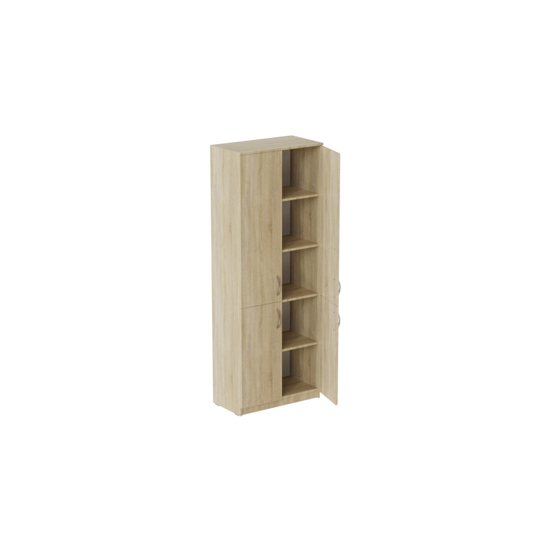 Шкаф Анжело Ferrum-decor на 5 полок с 4 дверями 1900x700x380 ДСП Дуб Сонома 16 мм (FRD-105040)