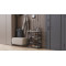 Полиця для взуття Слайм 4 Ferrum-decor 820x630x260 Чорний метал ДСП Біле 16 мм (FRD-105160)