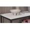 Полиця для взуття Слайм 4 Ferrum-decor 820x630x260 Чорний метал ДСП Біле 16 мм (FRD-105160)