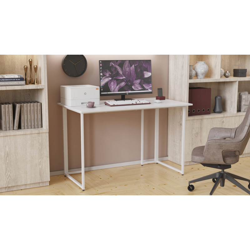 Письмовий стіл Ferrum-decor Ханна 75x100x60 білий ДСП Біле 16мм (FRD-103990)