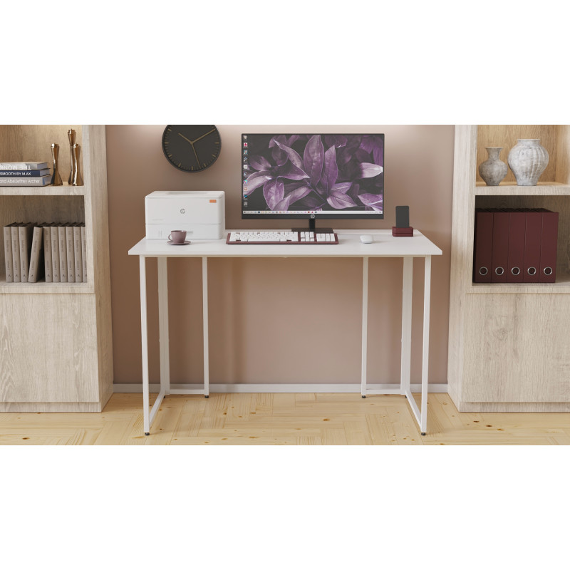 Письмовий стіл Ferrum-decor Ханна 75x100x60 білий ДСП Біле 16мм (FRD-103990)