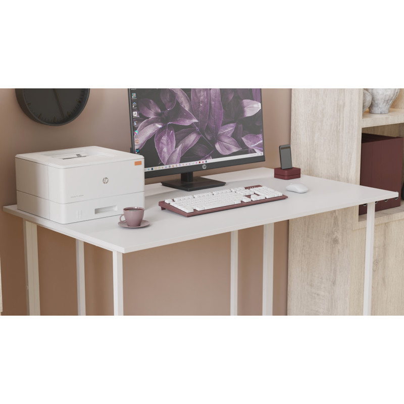 Письмовий стіл Ferrum-decor Ханна 75x100x60 білий ДСП Біле 16мм (FRD-103990)