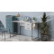 Письмовий стіл Ferrum-decor Дакота 75x120x60 сірий ДСП Біле 16мм (FRD-102310)