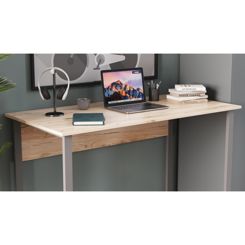 Комп'ютерний стіл Ferrum-decor Курт 75x100x60 сірий ДСП Дуб Сан-Марино 16мм (FRD-101830)