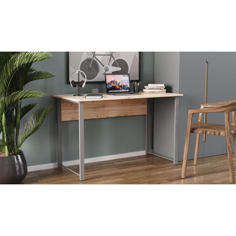 Комп'ютерний стіл Ferrum-decor Курт 75x100x60 сірий ДСП Дуб Сан-Марино 16мм (FRD-101830)