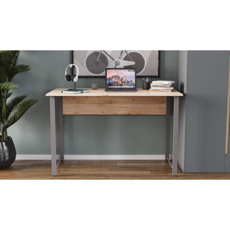 Комп'ютерний стіл Ferrum-decor Курт 75x100x70 сірий ДСП Дуб Сан-Марино 16мм (FRD-101860)
