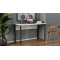 Письмовий стіл Ferrum-decor Курт 75x140x60 чорний ДСП Біле 16мм (FRD-102030)