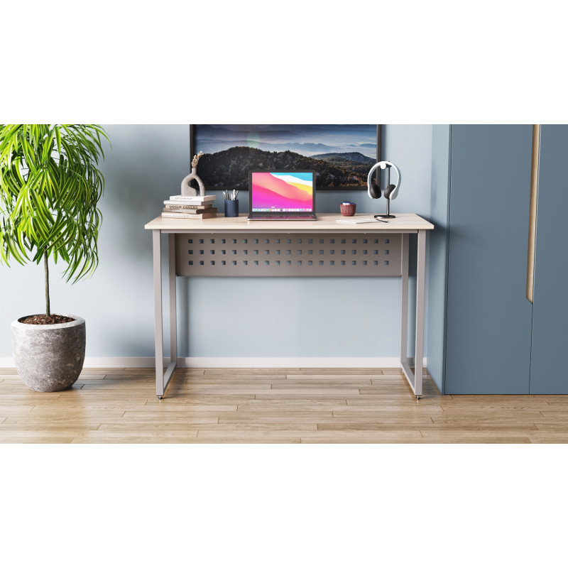 Компьютерный стол Ferrum-decor Майк 75x100x60 серый ДСП Дуб Сан-Марино 16мм (FRD-101770)
