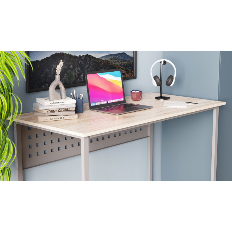 Компьютерный стол Ferrum-decor Майк 75x100x60 серый ДСП Дуб Сан-Марино 16мм (FRD-101770)