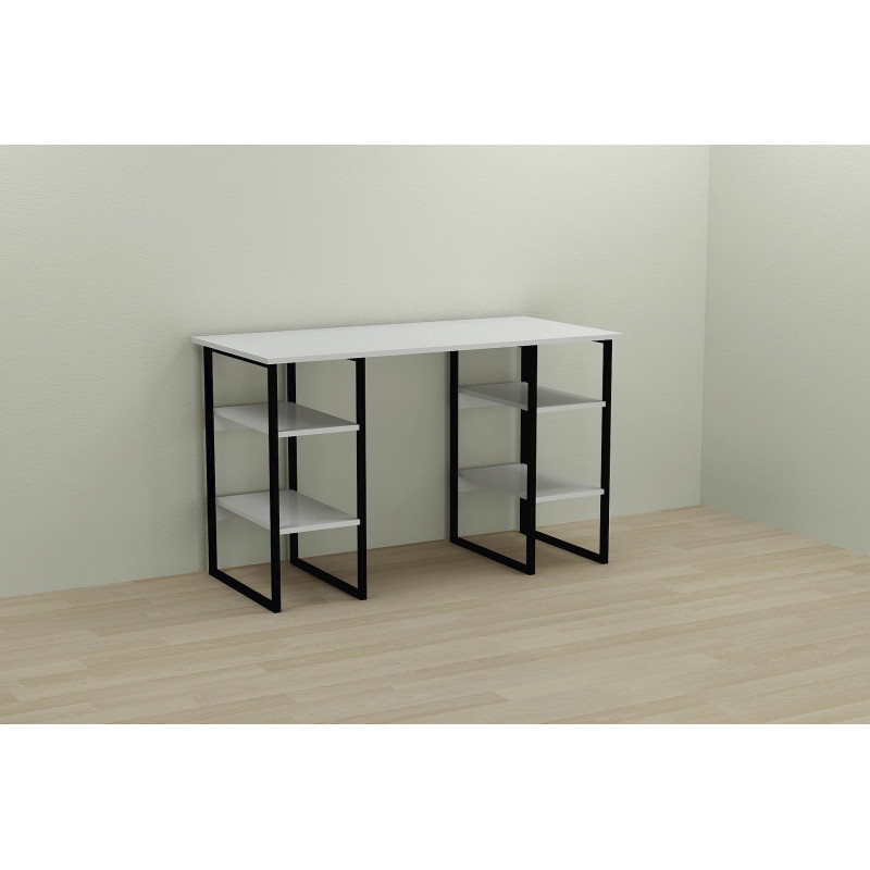 Письменный стол Ferrum-decor Карэн 75x120x60 черный ДСП Белое 16мм (FRD-102040)