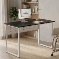 Стіл письмовий Майк Ferrum-decor 75x140x70 Білий метал ДСП Каштан Арвадонна 16 мм (FRD-108292)