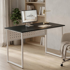Стіл письмовий Майк Ferrum-decor 75x140x70 Білий метал ДСП Каштан Арвадонна 16 мм (FRD-108292)