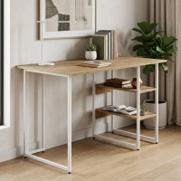 Письменный стол Ferrum-decor Кевин 75x120x60 белый ДСП Дуб Сонома 16мм (FRD-101250)
