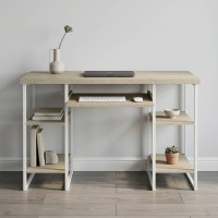 Письмовий стіл Ferrum-decor Тім 76x120x60 білий ДСП Дуб Сонома 32мм (FRD-101360)