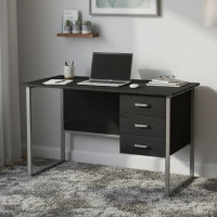 Комп'ютерний стіл Ferrum-decor Гаррі 75x140x70 сірий ДСП Сосна Кембра 32мм (FRD-101490)