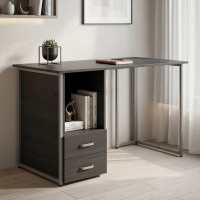 Комп'ютерний стіл Ferrum-decor Отто 75x140x60 сірий ДСП Сосна Кембра 32мм (FRD-101510)