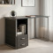 Комп'ютерний стіл Ferrum-decor Отто 75x140x60 сірий ДСП Сосна Кембра 32мм (FRD-101510)