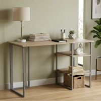 Письмовий стіл Ferrum-decor Кевін 75x120x60 сірий ДСП Дуб Сонома 16мм (FRD-101720)