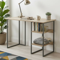 Письмовий стіл Ferrum-decor Кевін 75x140x60 сірий ДСП Дуб Сонома 16мм (FRD-101730)