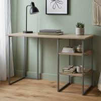 Письмовий стіл Ferrum-decor Кевін 75x100x70 сірий ДСП Дуб Сонома 16мм (FRD-101740)