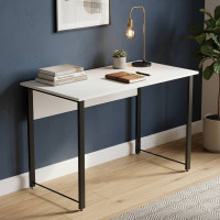 Письмовий стіл Ferrum-decor Курт 75x140x60 чорний ДСП Біле 16мм (FRD-102030)
