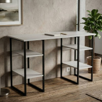 Письменный стол Ferrum-decor Карэн 75x120x70 черный ДСП Белое 16мм (FRD-102060)