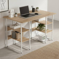 Комп'ютерний стіл Ferrum-decor Карен 75x120x60 білий ДСП Сосна Кембра 16мм (FRD-102260)