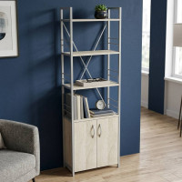 Етажерка 4/60 Ferrum-decor Серії Конект із тумбою 179x60x28 Сірий ДСП Сонома (FRD-102480)