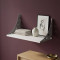 Полиця настінна Ferrum-decor Ханді 2 240x700x240 метал Сірий ДСП Біле 16 мм (FRD-102610)
