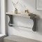 Полка настенная Ferrum-decor Юзиби 270x500x150 металл Серый ДСП Сонома 16 мм (FRD-102670)