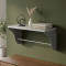 Настінна полиця Ferrum-decor Комфі 260x500x240 метал Сірий ДСП Біле 16 мм (FRD-102730)