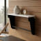Полиця настінна Ferrum-decor Світ 300x600x150 метал Чорний ДСП Біле 16 мм (FRD-102800)