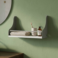 Полка настенная Ferrum-decor Изи 260x600x150 металл Серый ДСП Белое 16 мм (FRD-102940)