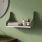 Полка настенная Ferrum-decor Изи 260x600x150 металл Серый ДСП Белое 16 мм (FRD-102940)