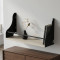 Полка настенная Ferrum-decor Изи 260x700x150 металл Черный ДСП Сонома 16 мм (FRD-102950)