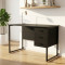 Компьютерный стол Ferrum-decor Гарри 76x120x60 черный ДСП Сосна Кембра 32мм (FRD-103540)