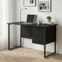 Комп'ютерний стіл Ferrum-decor Гаррі 75x120x70 чорний ДСП Сосна Кембра 32мм (FRD-103560)