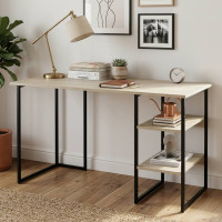 Письмовий стіл Ferrum-decor Кевін 75x100x70 чорний ДСП Дуб Сонома 16мм (FRD-103820)