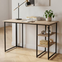 Комп'ютерний стіл Ferrum-decor Кевін 75x140x70 чорний ДСП Дуб Сан-Марино 16мм (FRD-103840)