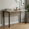 Письмовий стіл Ferrum-decor Курт 76x100x60 чорний ДСП Дуб Сонома 32мм (FRD-103910)