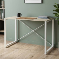 Письменный стол Ferrum-decor Серии Конект 75x120x600 белый ДСП Дуб Сонома 16мм (FRD-104210)