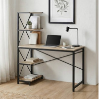 Комп'ютерний стіл Ferrum-decor Джек 75x120x60 Чорний ДСП Дуб Сан-Марино (FRD-104380)