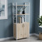 Этажерка 3/60 Ferrum-decor Серии Конект с тумбой 144x60x28 Белый ДСП Сан-Марино (FRD-104450)
