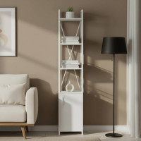 Етажерка 4/34 Ferrum-decor Серії Конект із тумбою 179x34x28 Білий ДСП Біле (FRD-104470)