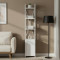 Етажерка 4/34 Ferrum-decor Серії Конект із тумбою 179x34x28 Білий ДСП Біле (FRD-104470)